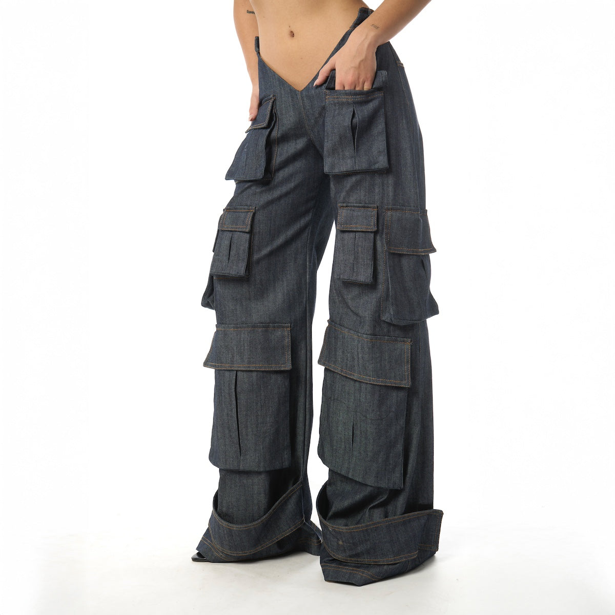 Pantalón corazón denim